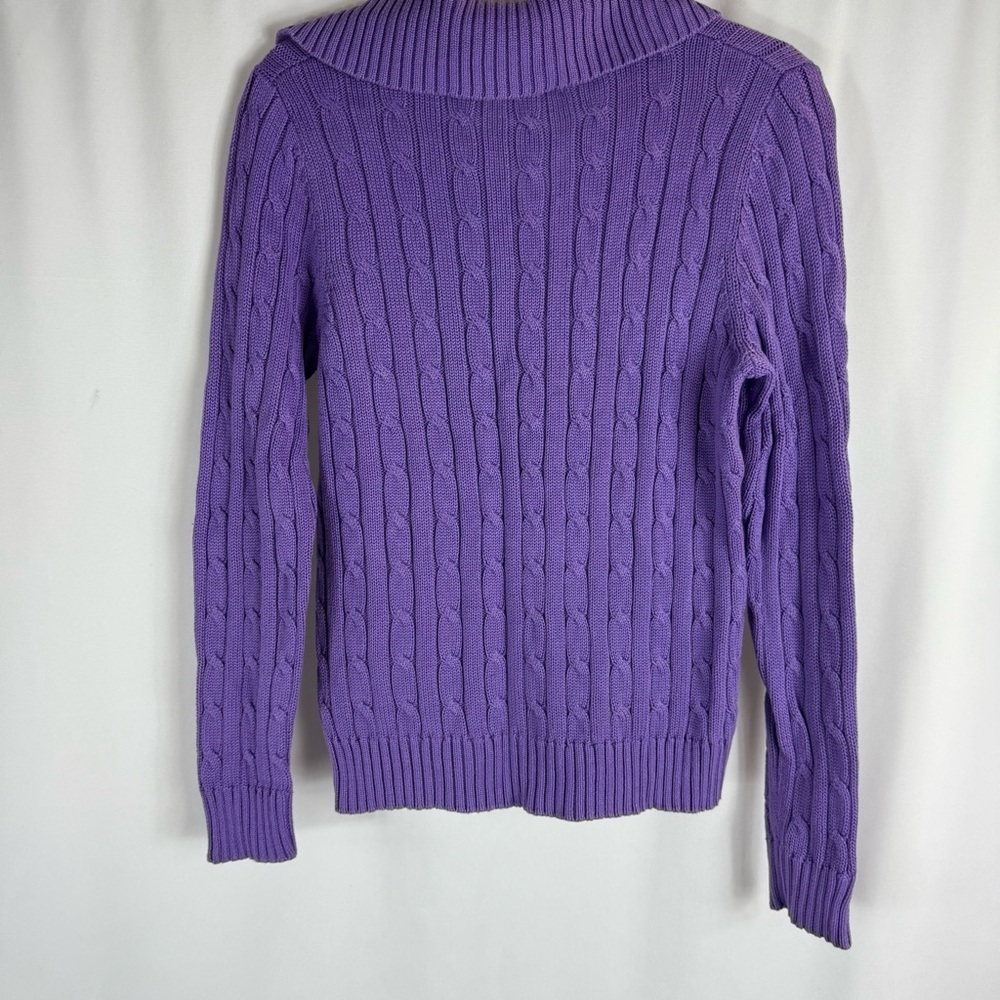 Jones New York Purple Cable Knit Women's
Sweater Size: S - Picture 8 of 11
